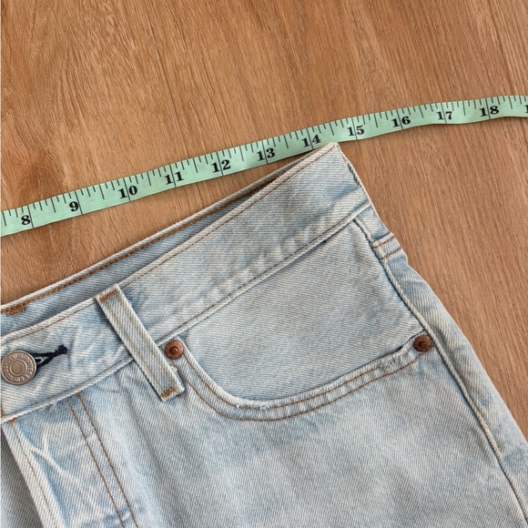 Levi's Light Blue Distressed Jean Shorts - Picture 7 of 7